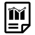 Graphic showing business report on a piece of paper