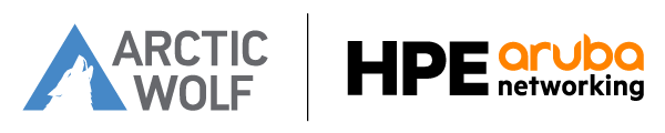 Arctic Wolf and HPE Aruba Networking Logo