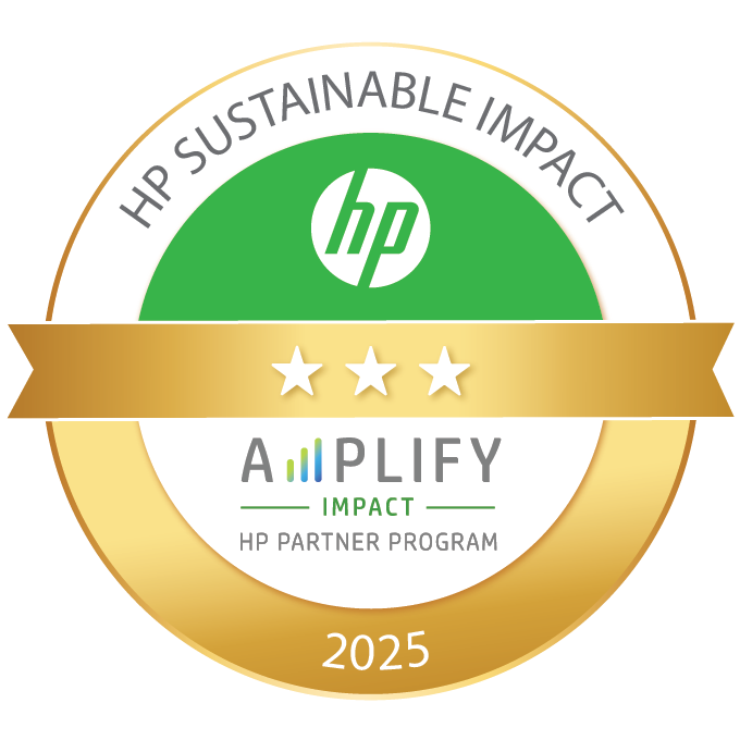 HP Amplify Impact 3-Star Recognition Logo