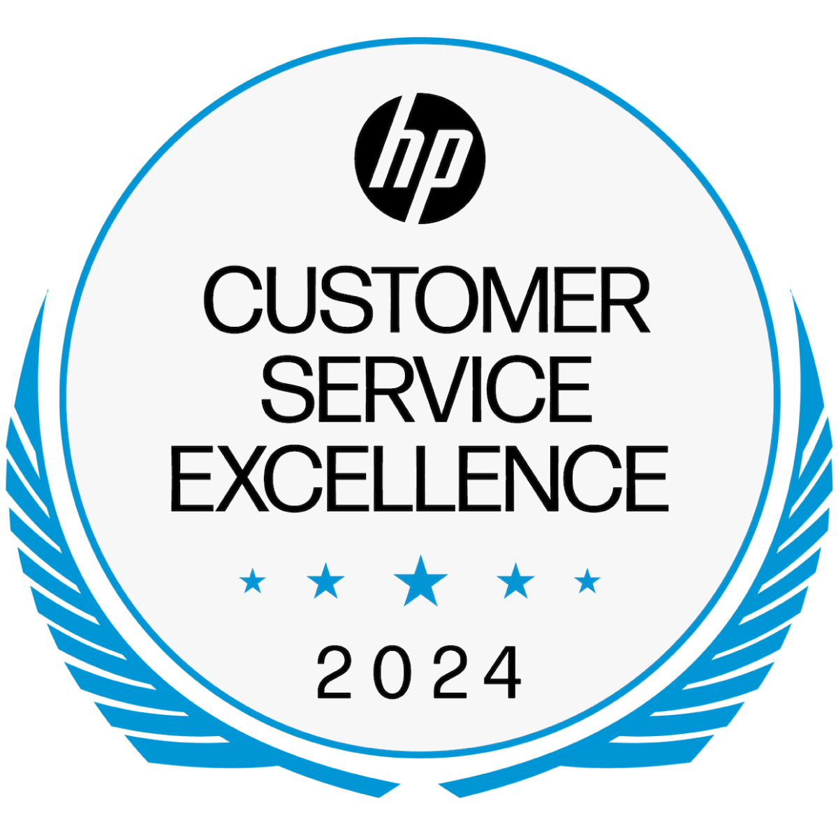 HP Customer Service Excellence 2024 Logo