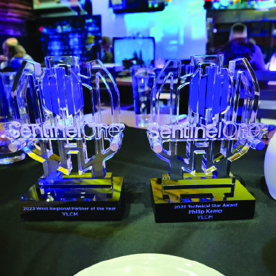 SentinelOne 2023 West Region Partner of the Year + Technical Star Award, Philip Kemp - VP of Cybersecurity Logo